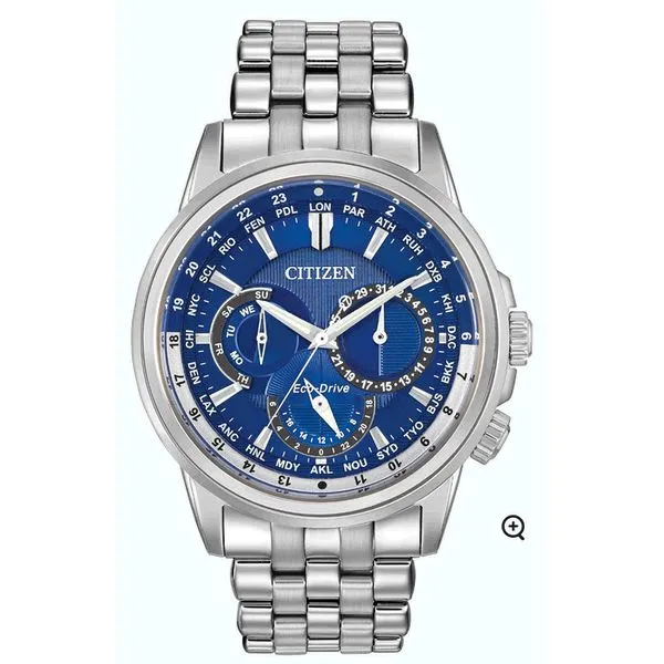 Men's Eco-Drive Calendrier Watch  - Dark Blue Skaneateles Jewelry Skaneateles, NY