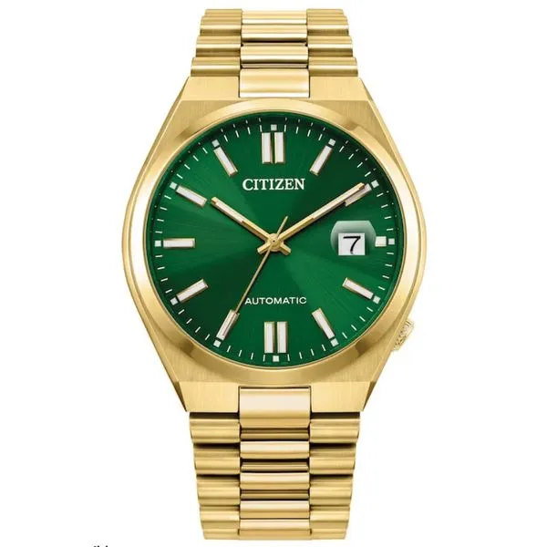 Gent's Citizen 'Tsuyosa' Automatic Stainless Watch - Green Dial Skaneateles Jewelry Skaneateles, NY