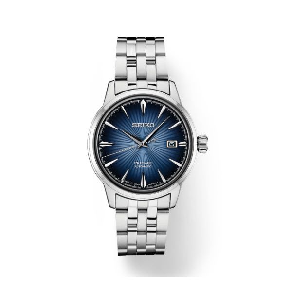 Seiko Presage Cocktail Time Automatic Blue Dial Date Watch Skaneateles Jewelry Skaneateles, NY