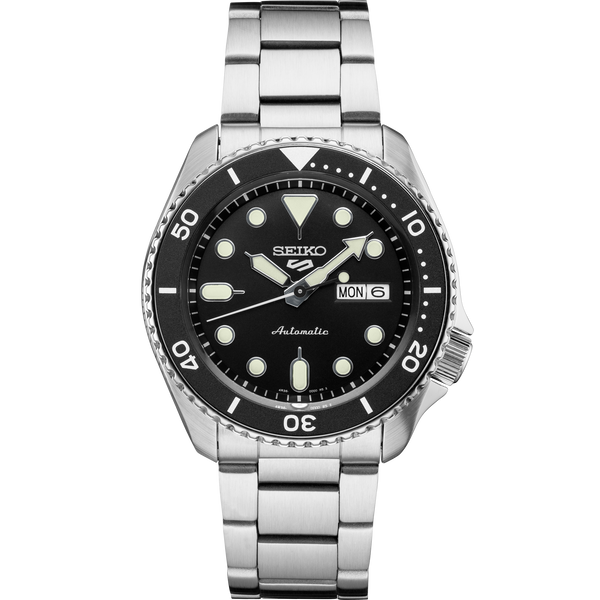 Seiko Five Sports Automatic Black Dial Watch Skaneateles Jewelry Skaneateles, NY