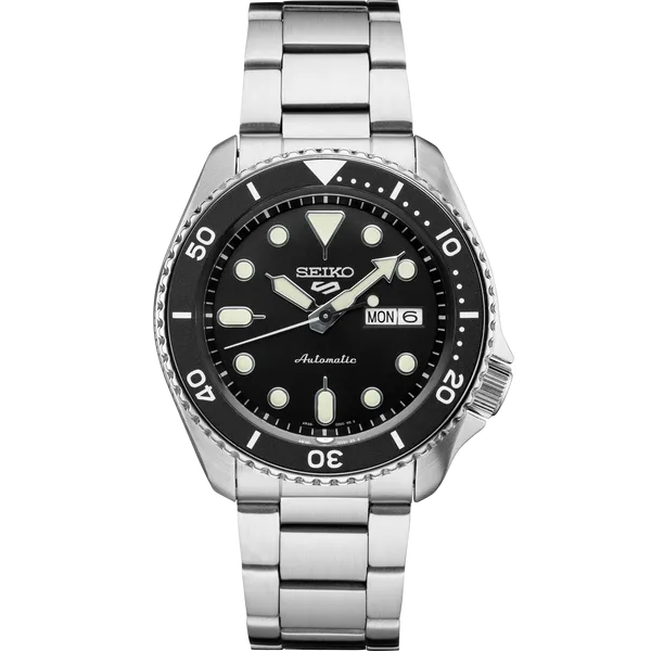 Seiko Five Sports Automatic Black Dial Watch Skaneateles Jewelry Skaneateles, NY