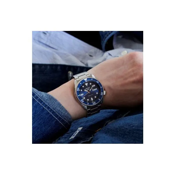 Seiko 5 Sports Stainless Automatic Blue Dial Skaneateles Jewelry Skaneateles, NY