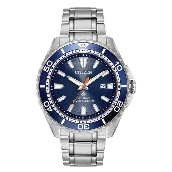 Gents Citizen Pro Master Dive Eco Drive Stainless Blue Dial Watch Skaneateles Jewelry Skaneateles, NY