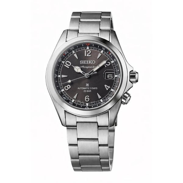 NEW! Seiko Prospex Alpinist, Black Dial, Stainless Band, 200 meters SPB505 Skaneateles Jewelry Skaneateles, NY