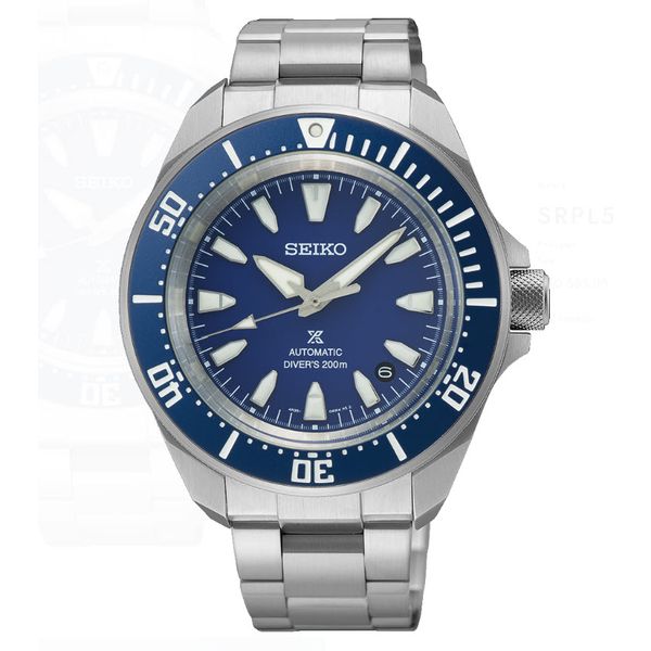Seiko Prospex Vibrant Blue Dial Automatic Diver Watch Image 2 Skaneateles Jewelry Skaneateles, NY