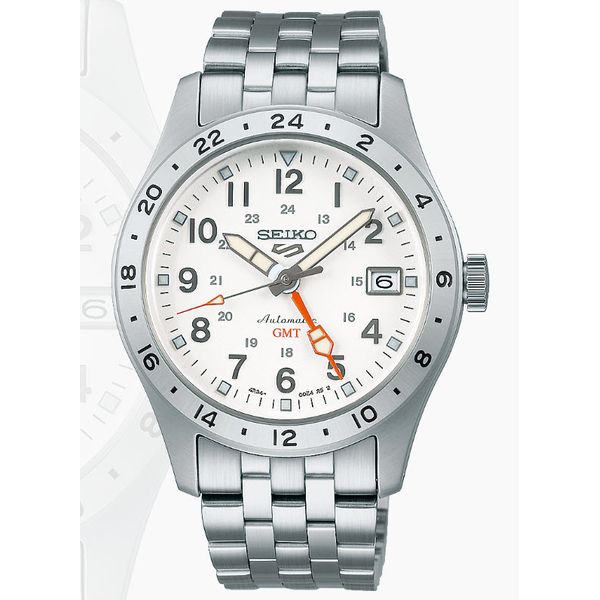 Seiko 5 Sports Field GMT SSK059 White Dial Automatic Watch | Skaneateles Jewelry Skaneateles Jewelry Skaneateles, NY