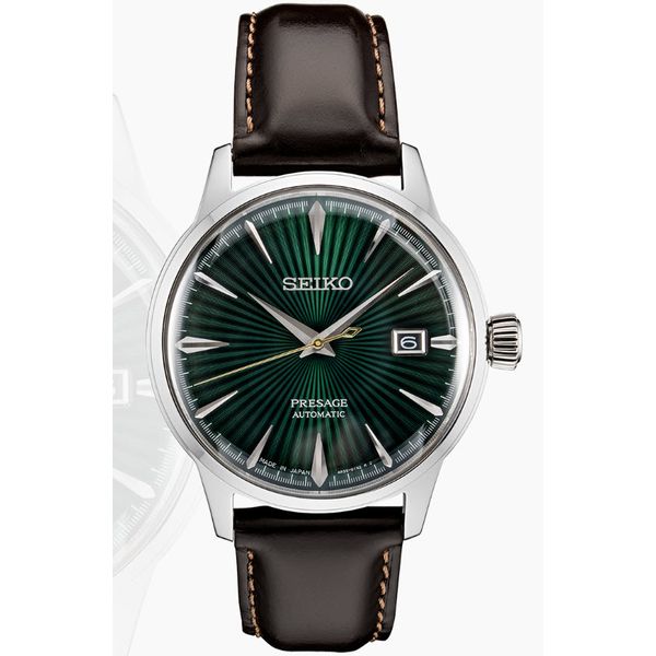 Seiko Green Dial Presage Cocktail Time Watch | Skaneateles Jewelry Skaneateles Jewelry Skaneateles, NY
