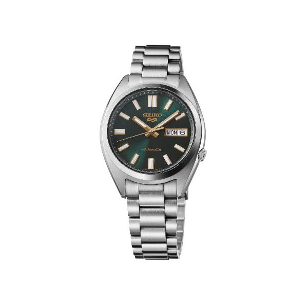 Seiko 5 Sports SRPL57 Green Sunray Dial Watch Skaneateles Jewelry Skaneateles, NY