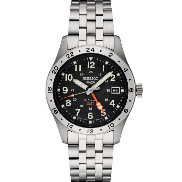 Seiko 5 Sports Field GMT SSK023 Black Dial Automatic Watch SSK023 | Skaneateles Jewelry Skaneateles Jewelry Skaneateles, NY