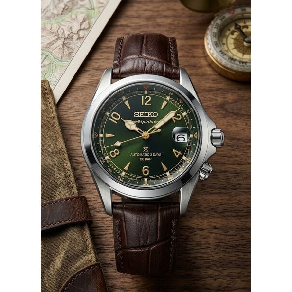 NEW!  Seiko Prospex Alpinist Green Dial 72 Hour Automatic | Skaneateles Jewelry Image 2 Skaneateles Jewelry Skaneateles, NY