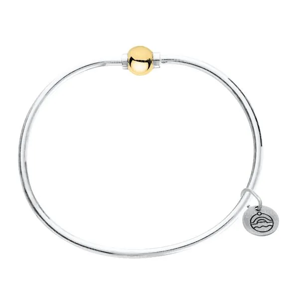 14K YG/SS Ladies Cape Cod I Bangle Bracelet 7 in Skaneateles Jewelry Skaneateles, NY