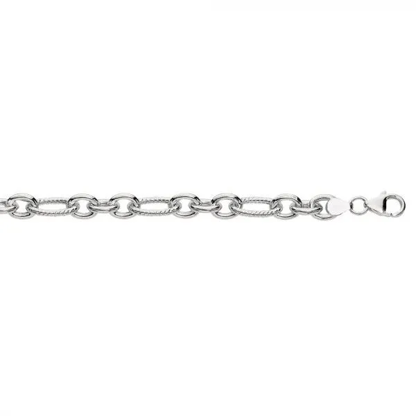 SS Twisted Oval Round Link Bracelet Skaneateles Jewelry Skaneateles, NY