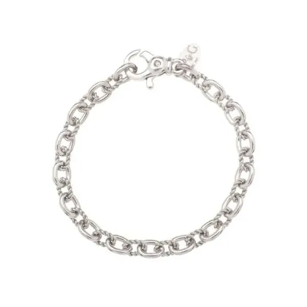 Sterling Silver Del Corso Oval Italian Cable - 7