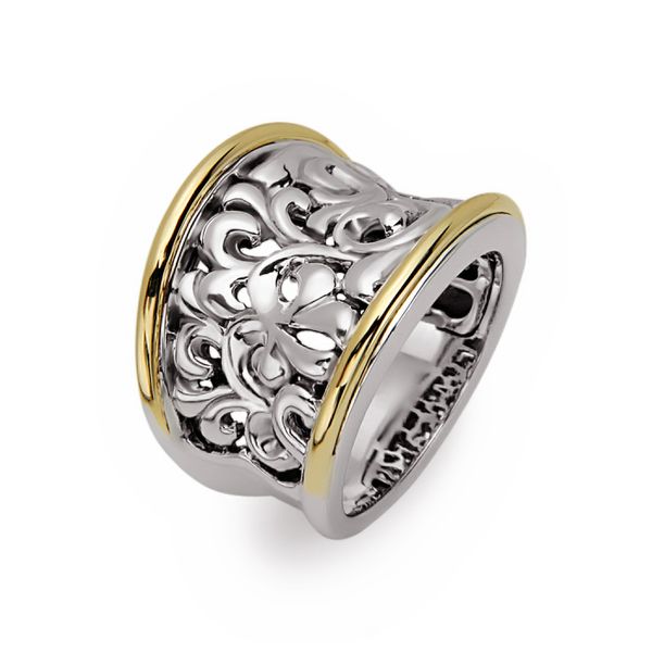SS/18K YG Ladies 17.5 mm Two Tone  Fashion Ring Skaneateles Jewelry Skaneateles, NY