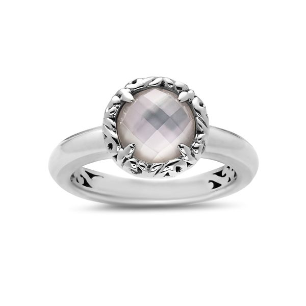 SS Ladies Charles Krypell 8 mm White Mother of Pearl Ring Skaneateles Jewelry Skaneateles, NY