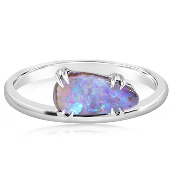 Sterling Silver Australian Boulder Opal Doublet Ring Skaneateles Jewelry Skaneateles, NY