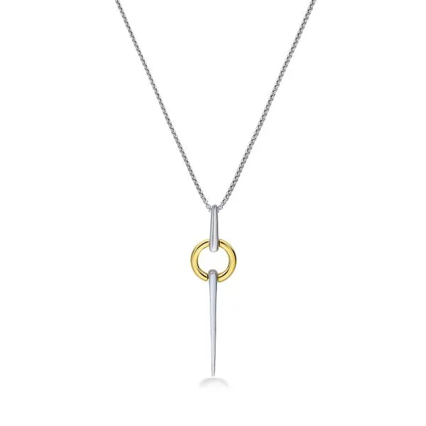 SS/18K YG Ladies Charles Krypell Circular Spear Necklace Skaneateles Jewelry Skaneateles, NY