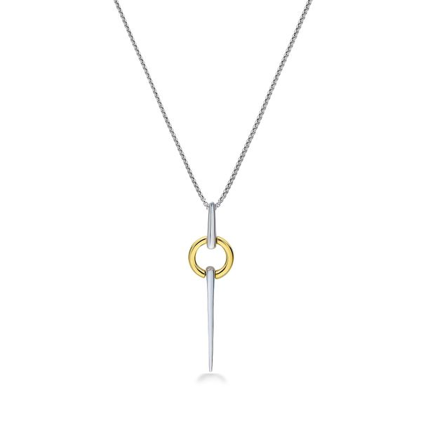 SS/18K YG Ladies Charles Krypell Circular Spear Necklace Skaneateles Jewelry Skaneateles, NY