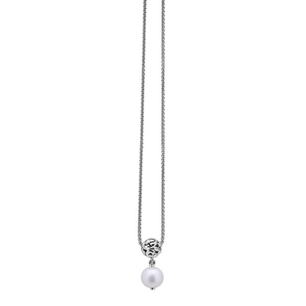 SS Ladies Charles Krypell 12 mm Pearl & Ivy Bead Pendant w/ Chain Skaneateles Jewelry Skaneateles, NY