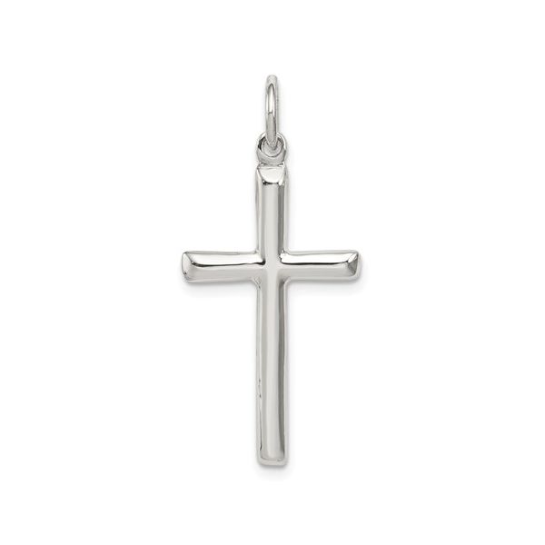 Sterling Silver Polished Cross Pendant Skaneateles Jewelry Skaneateles, NY