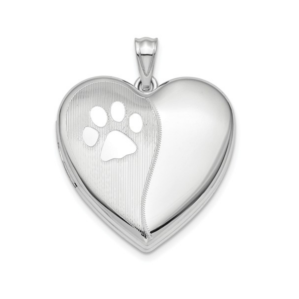 Sterling Sterling Silver Paw Print Locket Skaneateles Jewelry Skaneateles, NY