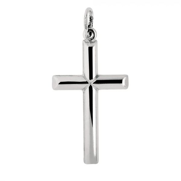 Sterling Silver Tubular Cross Pendant Skaneateles Jewelry Skaneateles, NY