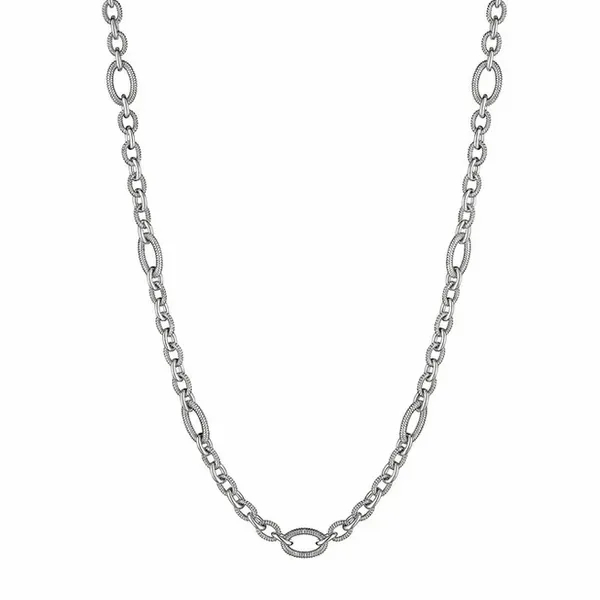 SS Judith Ripka Eternity Signature Link Chain Necklace Skaneateles Jewelry Skaneateles, NY