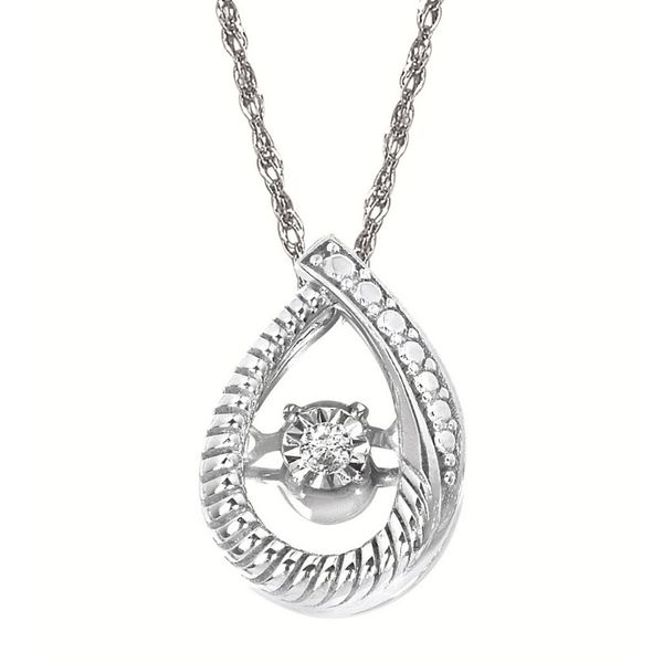 Shimmering Diamonds® Teardrop Pendant in Sterling Silver | Skaneateles Jewelry Skaneateles Jewelry Skaneateles, NY