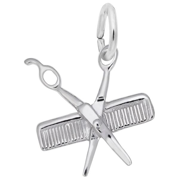 SS Small Comb & Scissors Charm Skaneateles Jewelry Skaneateles, NY