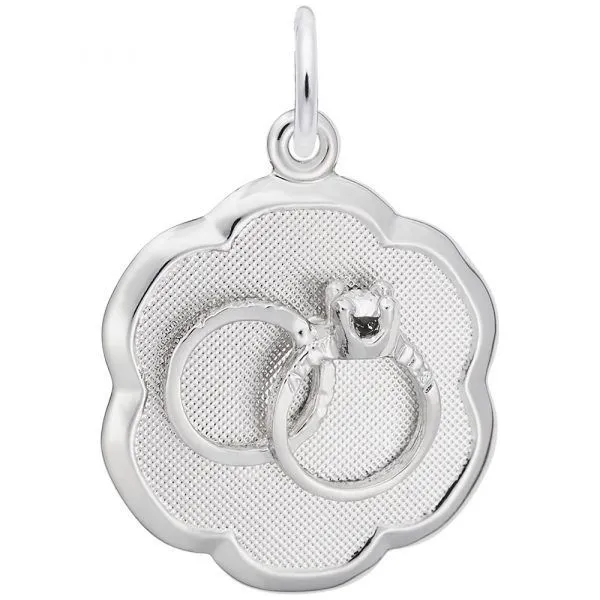 SS Wedding Rings Scalloped Disc Charm Skaneateles Jewelry Skaneateles, NY