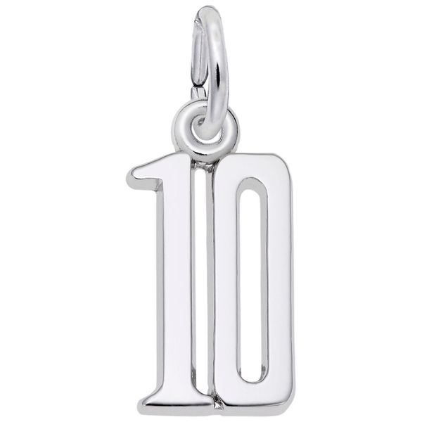 SS That's My Number 10 Charm Skaneateles Jewelry Skaneateles, NY