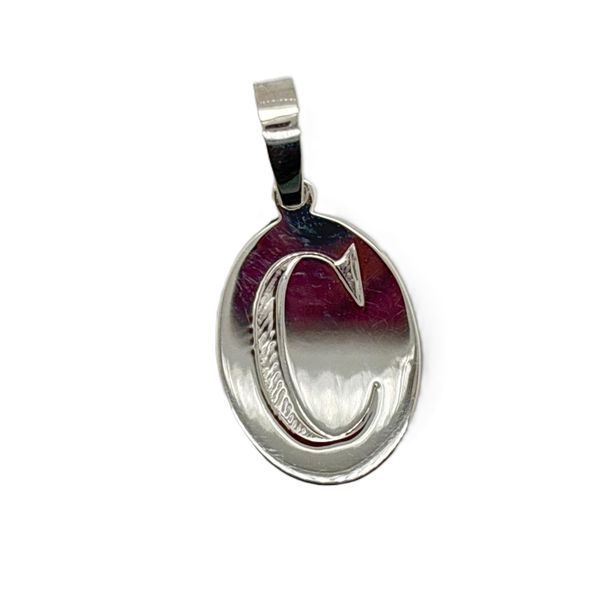Sterling Silver Initial Pendant and Chain Skaneateles Jewelry Skaneateles, NY
