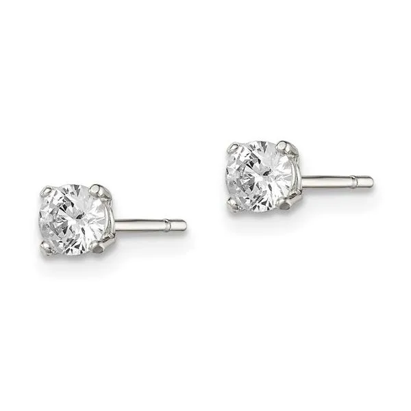 Sterling Silver 7 mm CZ Stud Earrings Skaneateles Jewelry Skaneateles, NY