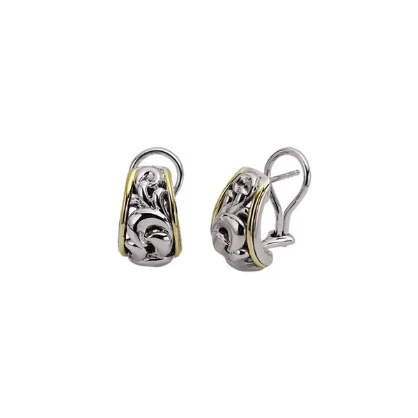 SS/18K YG Ladies Charles Krypell Two Tone Fashion Earrings Skaneateles Jewelry Skaneateles, NY