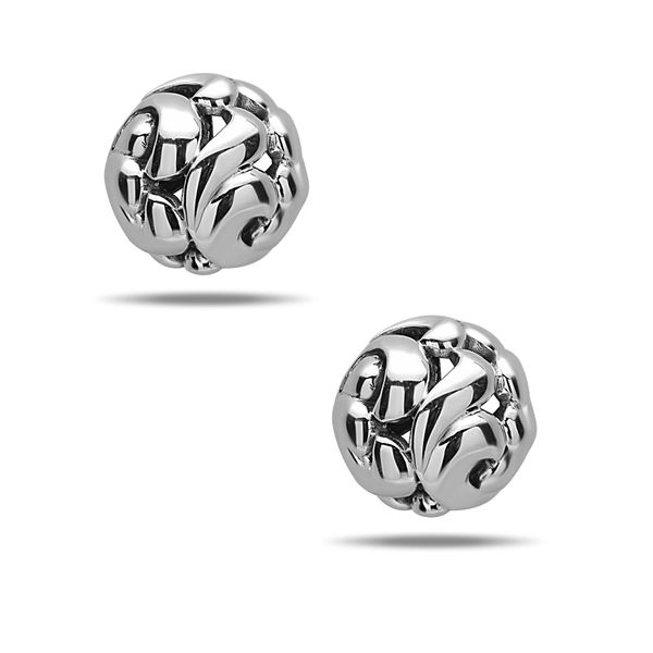 Sterling Ladies Charles Krypell 9 mm Silver Fashion Earrings Skaneateles Jewelry Skaneateles, NY