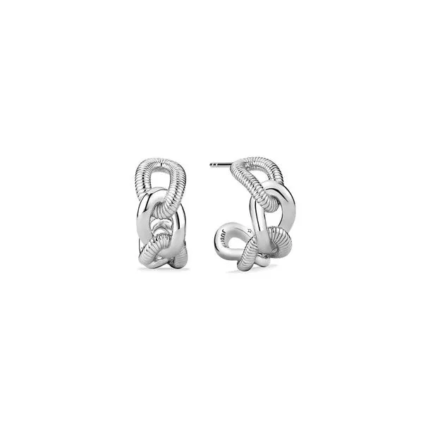 Sterling Silver Judith Ripka Eternity Open Link Earrings Skaneateles Jewelry Skaneateles, NY