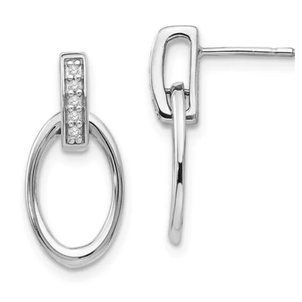 Sterling Silver 0.05ct TW 'White Ice' Diamond Earrings Skaneateles Jewelry Skaneateles, NY