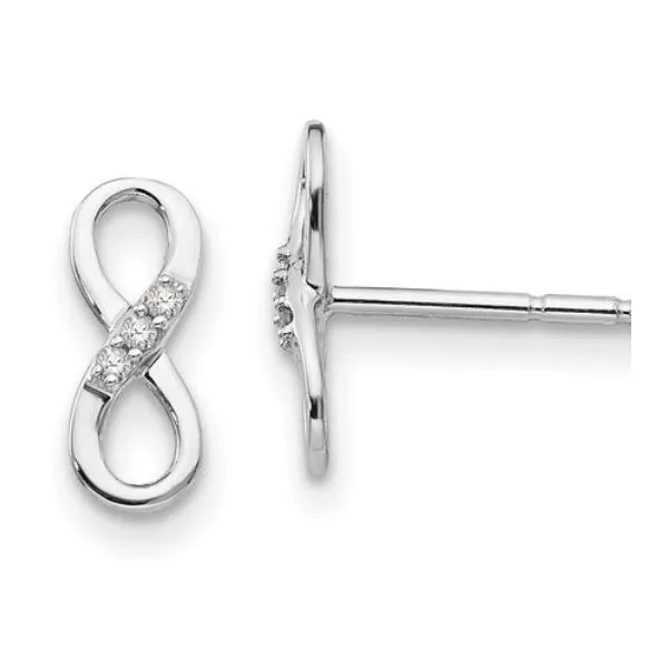 Sterling Silver 0.01ct TW 'White Ice' Diamond Post Earrings Skaneateles Jewelry Skaneateles, NY