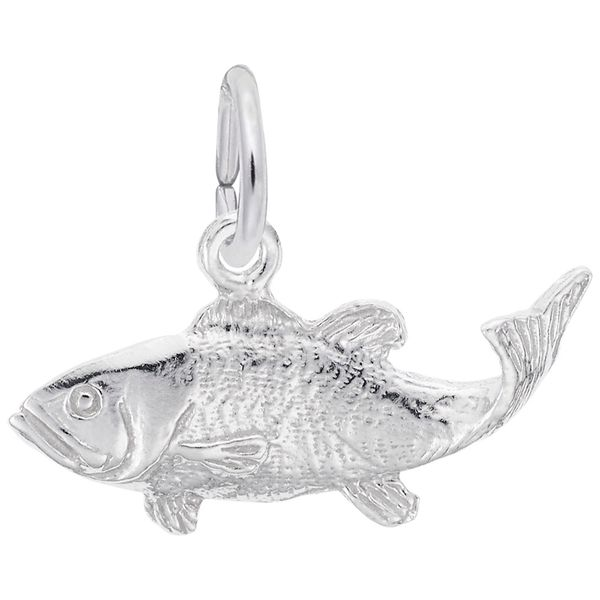 SS Bass Fish Charm Skaneateles Jewelry Skaneateles, NY