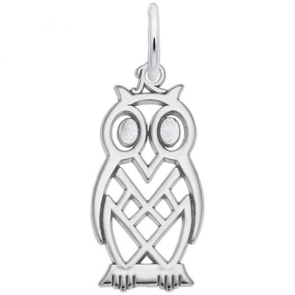 SS Owl Charm Skaneateles Jewelry Skaneateles, NY