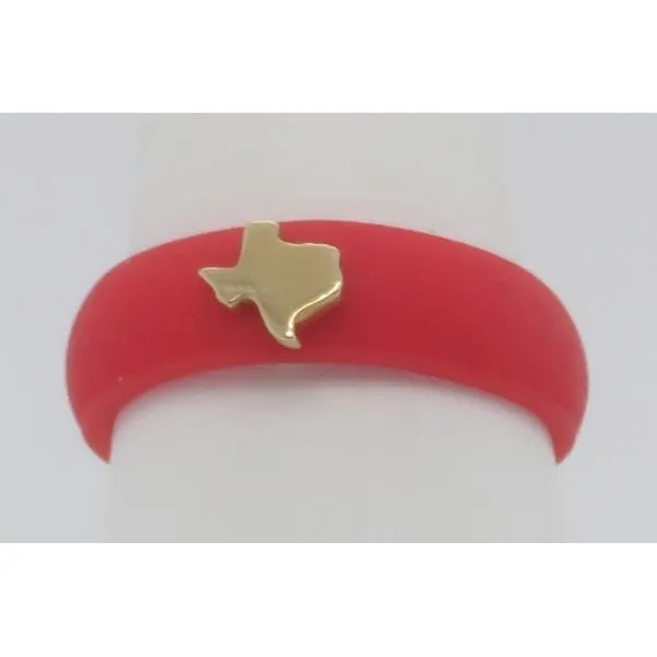 Silicone Bands w/ Sterling Silver or Gold Symbols Collard Jewelers League City, TX