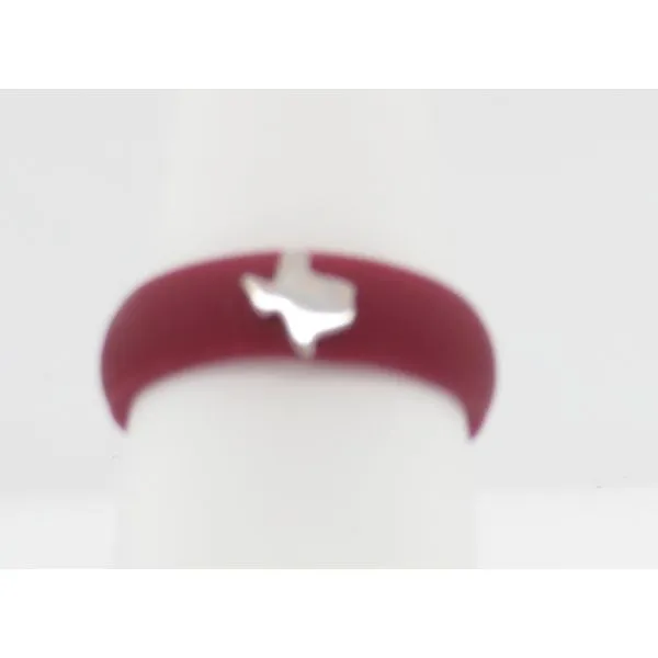 Silicone Bands w/ Sterling Silver or Gold Symbols Collard Jewelers League City, TX