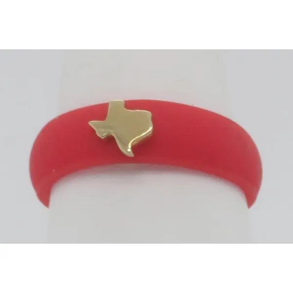 Silicone Bands w/ Sterling Silver or Gold Symbols Collard Jewelers League City, TX