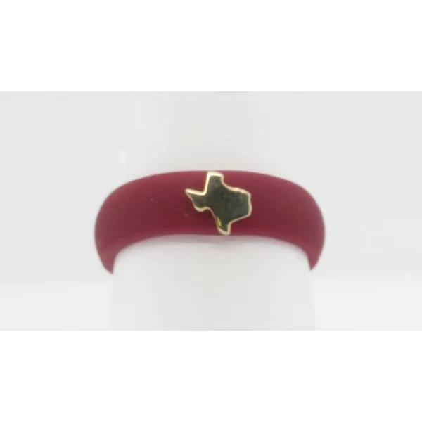Silicone Bands w/ Sterling Silver or Gold Symbols Collard Jewelers League City, TX