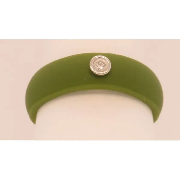 Multi Color Silicone & Diamond Ring Collard Jewelers League City, TX