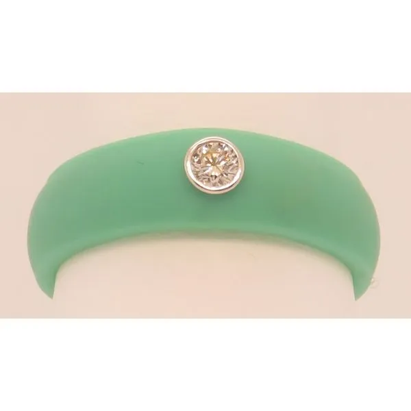 Multi Color Silicone & Diamond Ring Collard Jewelers League City, TX