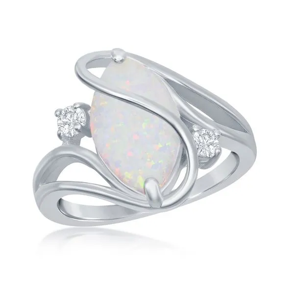 Sterling Silver Ring with Stone Collier's Jewelers Whiteville, NC