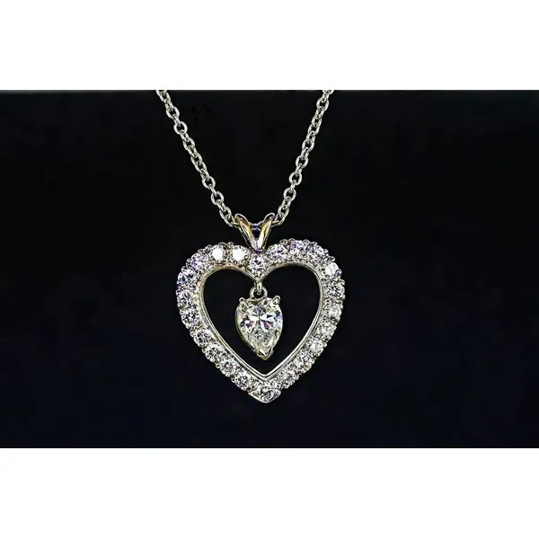 Estate Diamond Heart Necklace Colonial Jewelers of Easton Easton, MD
