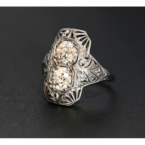 Antique Two Diamond Estate Ring 001-180-00017 PL Easton Colonial