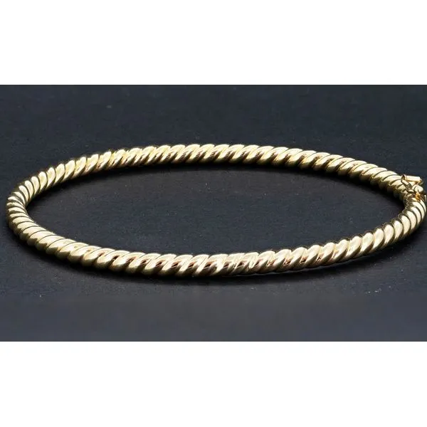 14kt. Yellow Gold Bangle 4mm Colonial Jewelers of Easton Easton, MD